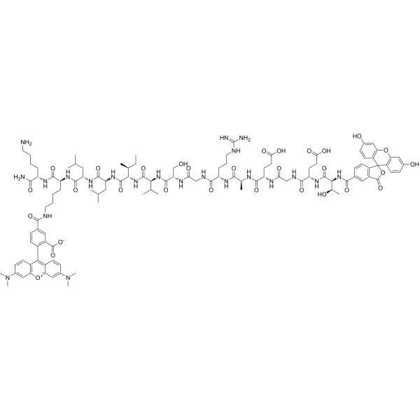 5-FAM-TEGEARGSVILLK(5-TAMRA)K-NH2